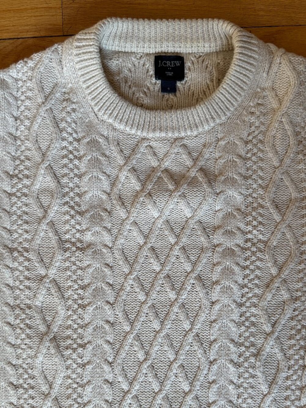 Cream cotton J Crew sweater